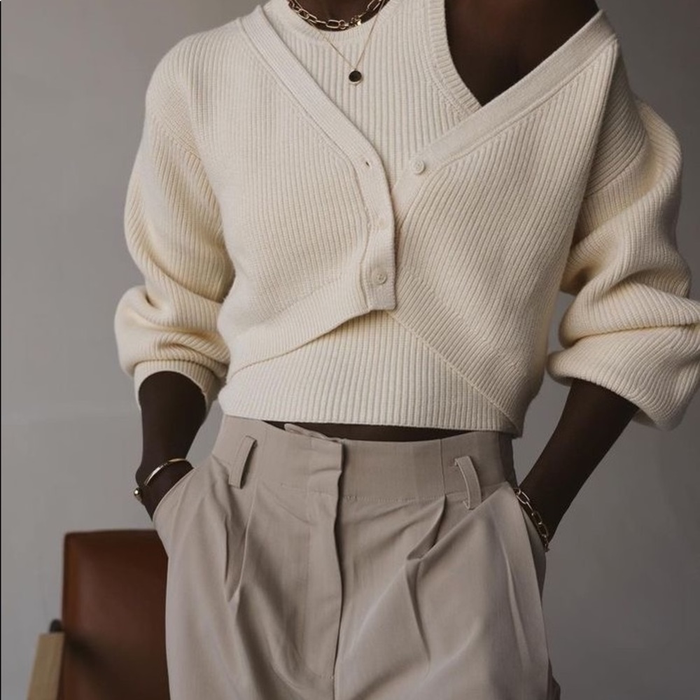 Who What Wear Charlotte Cropped Cardigan